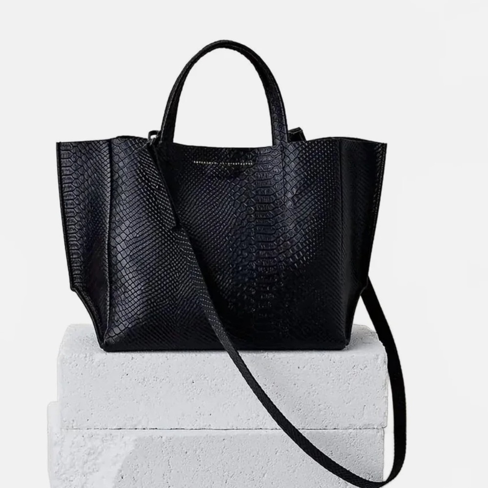 Ampersand as Apostrophe Leather Python Crossbody … - image 1